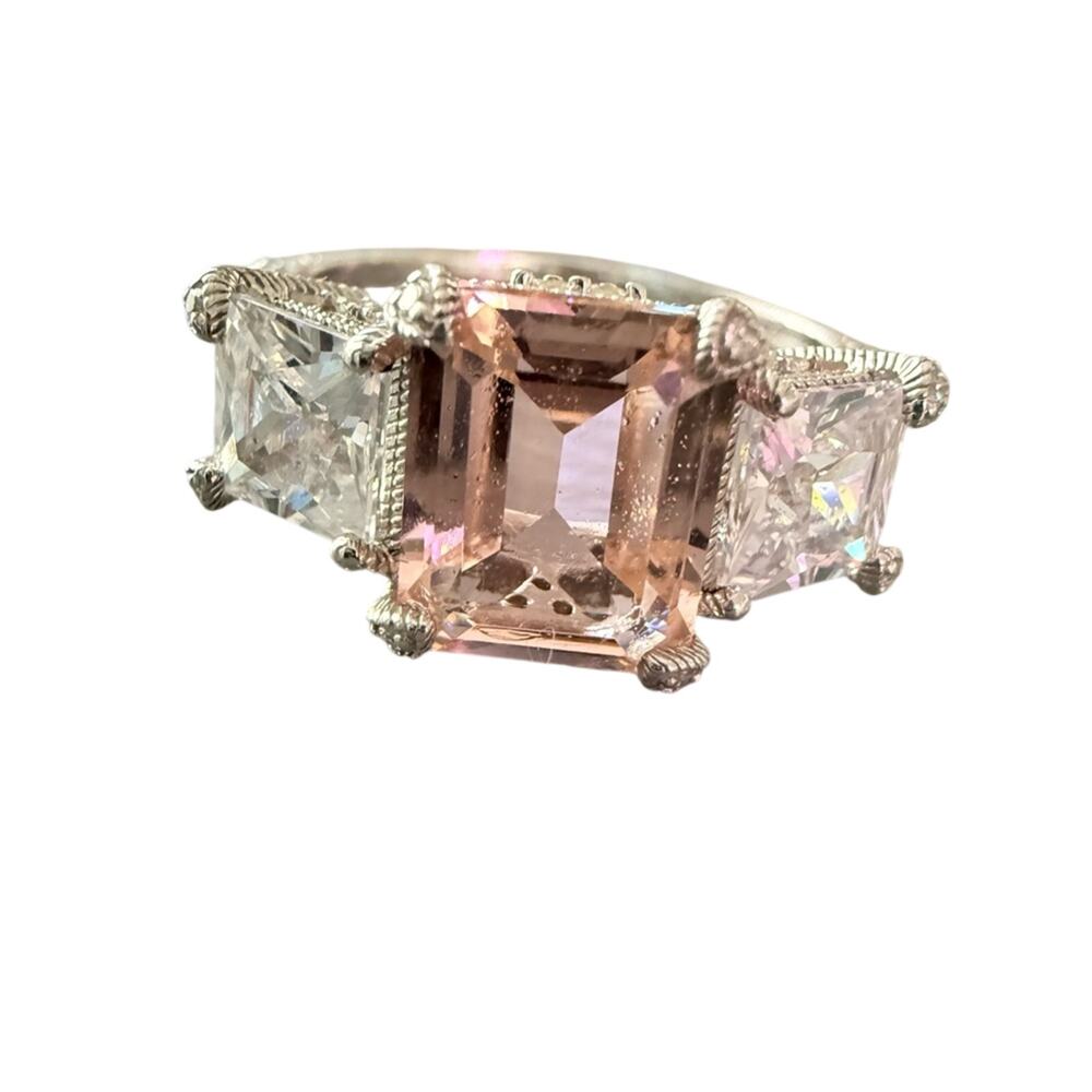 Judith Ripka 925 Sterling Silver Ring Size 10.75 NEW